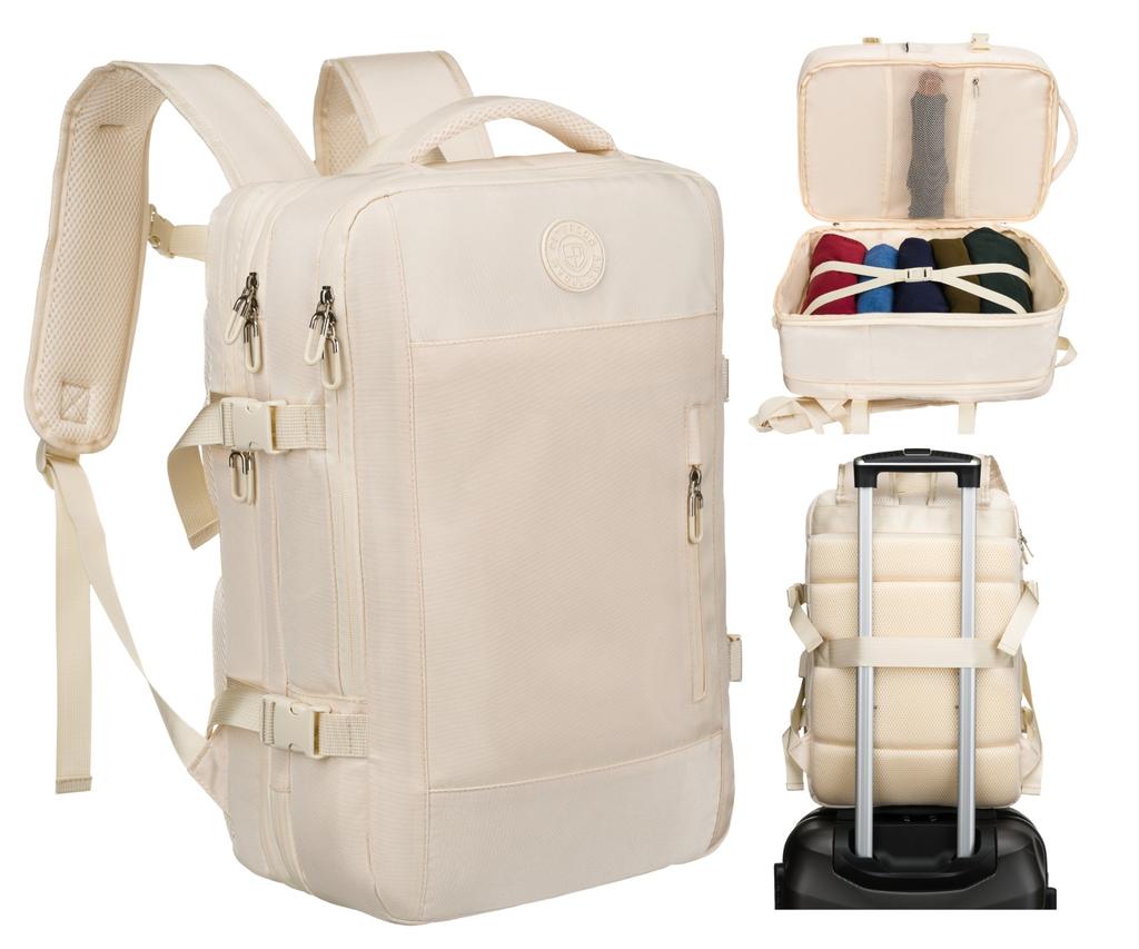 PTN 24421-6170 Ecru Travel Backpack