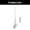 User Friendly Silicone Phone Lanyard Portable Blue White Cloud Glowing Phone Lanyard Unique Phone Chain Accessory