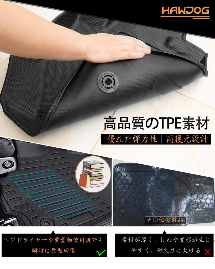 Hawjog Floor Mats for RAV4 3D Compatible with TPE Material with Second Custom Design for Each and Custom Compatible with April 2019 and Present Models