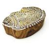 Fish Wooden Indian Block Hand Carved Printing Blocks Decorative Stamp