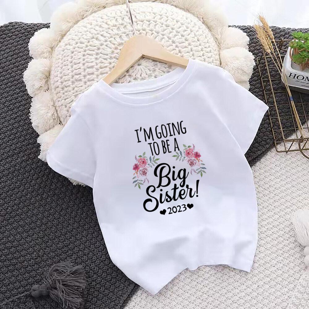 Продвижение до статуса Старшей Сестры Детская Футболка Анонс Топ Летняя Одежда 100