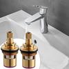 Copper Faucet Repair Spool Valve Brass Hot and Cold Replacement Faucet Sink Spool with Faucet Stem Threaded Ceramic Valve V D4T9