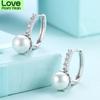 Stylish Stylish Jewelry Cubic Zircon Stone Stud Earrings Office For Women Lady Artificial Pearls Earrings Female Accessories High QualityFashion Stud