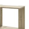 Corner Bookshelf 3 Shelves Sonoma Oak Finish 50 X 50 X 102 Cm Engineered Wood
