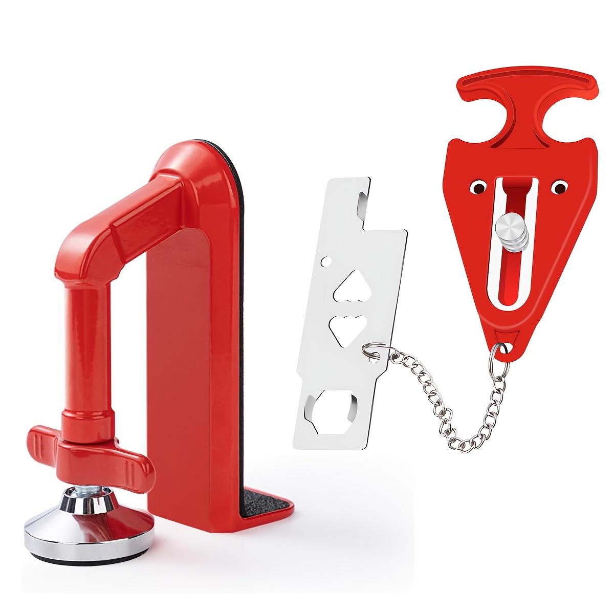 2pcs Door Stoppers Security, Portable Door Lock,Hotel Room Apartment Safet, Upgrade Portable Door Lock,Sleep with Peace of Mind