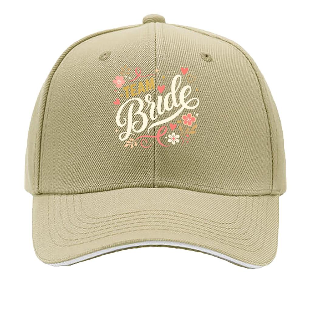 Bridal Squad Script Heart Celebratio Sandwich Baseball Cap Sun Cap Outdoor Workouts Hat