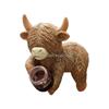 Y88C Cartoon High Land Cow Miniature Planter Huggers Flower Pot Hanging Figurine for Garden Balconies and Patios Resin Ornament