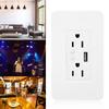Wifi USB Power Wall Outlet Intelligent Socket Voice Control for Google Home Alexa US 90-125V