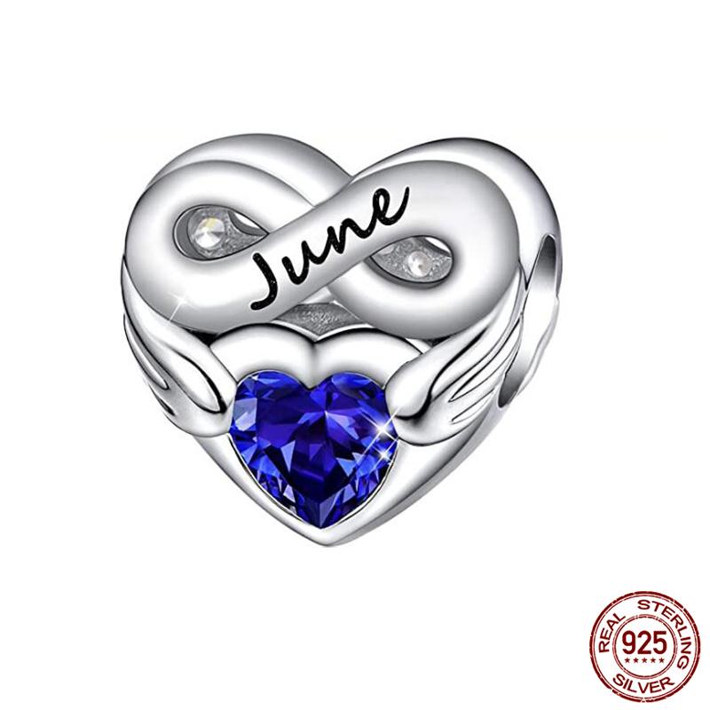 Charm Bead Charms Copper Fits Authentic 3mm Womens Bracelets Month Birthstone Charm Bead Charms Set Pendant Do It Yourself Fine Jewellery Gift