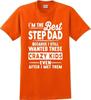 Ich bin der beste Stiefvater T-Shirt mit kurzen Ärmeln - Vatertag