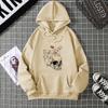 Women's Halloween Skull Hoodie: 2026 Autumn/Winter Loose Fit Plus Velvet Long Sleeve