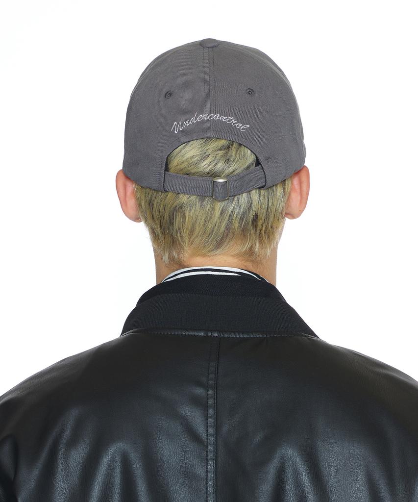 Eondeokeonteulol Four Seasons Washed Cotton Vintage Soft Top Basic Logo Ball Cap Unisex Baseball Cap Mfg Logo / Washed B B / Charcoal