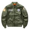 2024 Air Force Embroidered Pilot Jacket - Spring/Autumn Bomber for Couples, Plus Size
