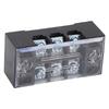 Terminal Strip Dual Row High Current M3 Screw Wire Barrier Block with Cover 15A 600V 5pcs