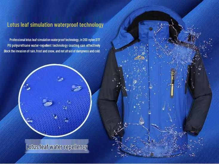 Herren Winter Fleecegefütterte Winddichte Baumwolljacke mit individuellem Logo