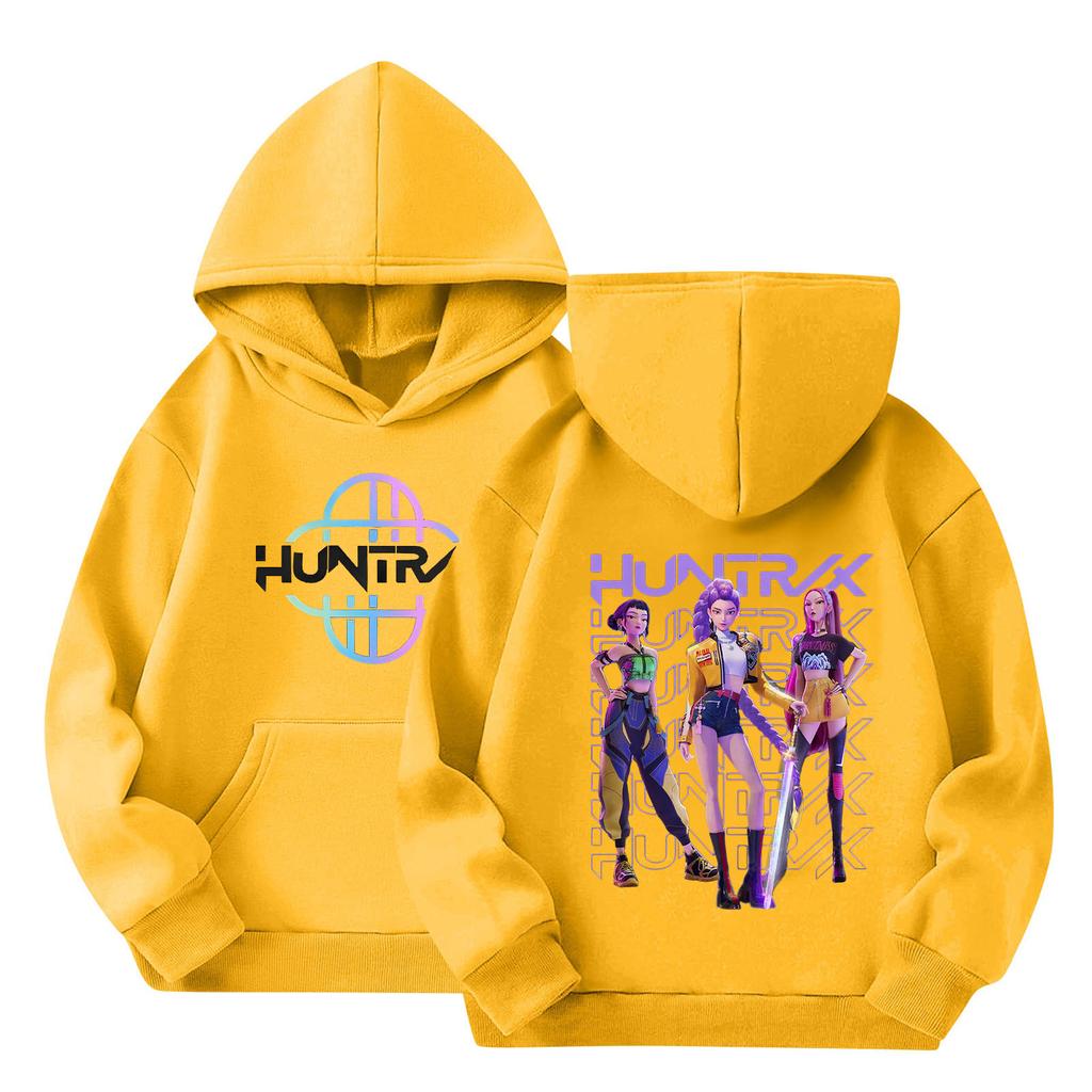 Dětská mikina s kapucí Chlapecká a dívčí módní potištěná mikina s dlouhým rukávem