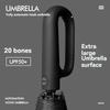20 Bones Windproof Strong Reinforced Automatic Folding Umbrella for Men, Large Buckle Handle Wind and Water Resistant