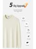 Men's Pure Cotton Round-Neck Long-Sleeve Hoodie - Comfortable, Loose-Fit, Solid Color for All Ages