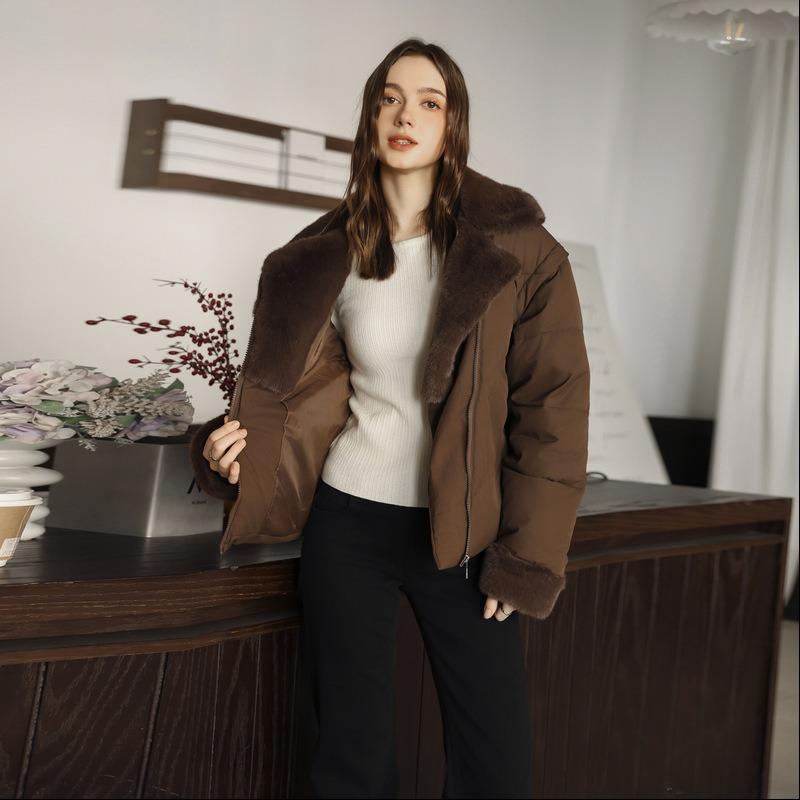 Winter new fashion cotton-padded clothes versatile simple cotton-padded clothes detachable sleeves jacket