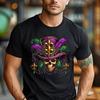 Mardi Gras Sugar Skull T-Shirt Carnival Halloween Costume Tee