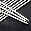 Zhishi Commercial Stainless Steel Flat BBQ Skewers with Wooden Handle