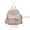 Women'S Mini Backpack  Solid Color Corduroy Small Simple Casual Traveling Large Capacity Durable Female'S Schoolbag