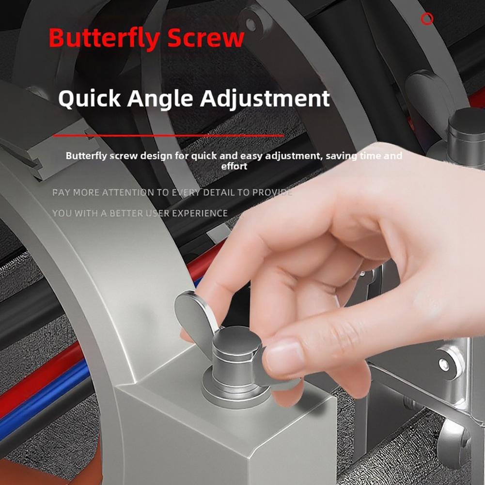 Heavy Duty Cable Pulling Roller 330° Adjustable Clamp 65mm Opening Stainless Steel Nylon Wire Routing Tool For Construction