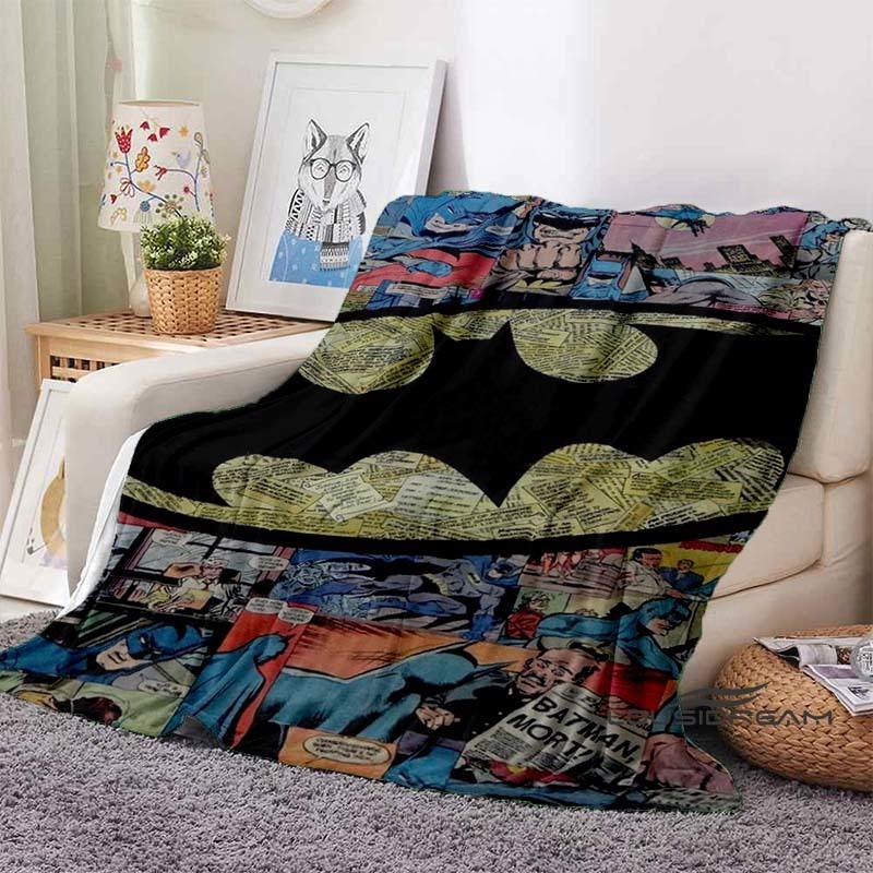 

Batman Logo 3D-Printed Cartoon Flannel Blanket—Warm, Cozy, and Soft; Ideal for Casual Naps and Holiday Gifting. 75x90cm