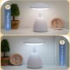 LED Mushroom Small Table Lamp Portable USB Charging Dimmable Flower Bud Lamp Bedroom Bedside Lamp
