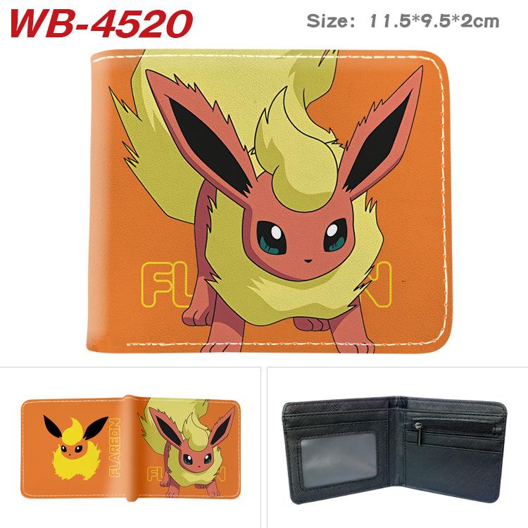 Pokemon Full Color Short Card Holder Coin Purse Bifold Wallet Cute Anime Peripheral Change Pouch