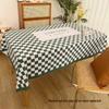 Retro Waterproof Oilproof Heatproof Tablecloth - Wash-Free Rectangular Fabric for Desks & Coffee Tables