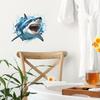 Creative Hole Sticker - Shark Bathroom/Washroom Home Decor Wall Covering Wallpaper