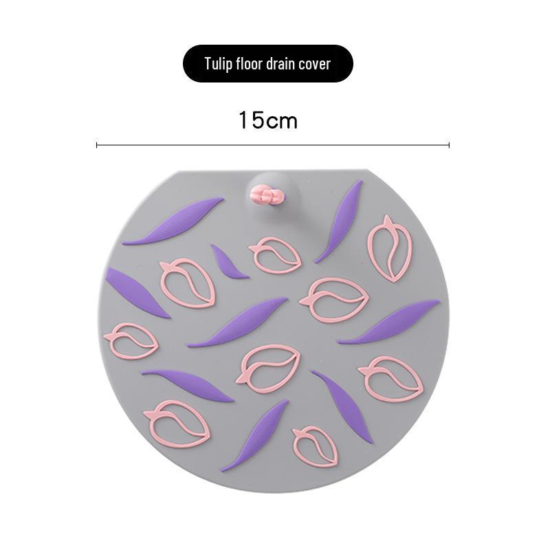 Anti-Odor Drain Cover: Thickened Insect-Proof Mat for Bathroom, Toilet, and Kitchen