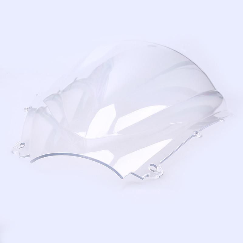 Motorcycle Windscreen Double Bubble Windshield Deflector Transparent Tan Clear for Triumph Daytona 675 2006-2008