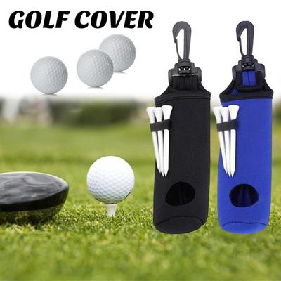 Golf Ball Storage Pouch with Belt Clip Large Capacity Keychain Tee Holder Design Portable Golf