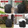 BBQ Cover,30'' Small Gas Barbecue Cover Waterproof 420D Heavy Duty Oxford Fabric,BBQ Outdoor Gas Grill Cover Windproof&Anti-UV (77x67x110cm)