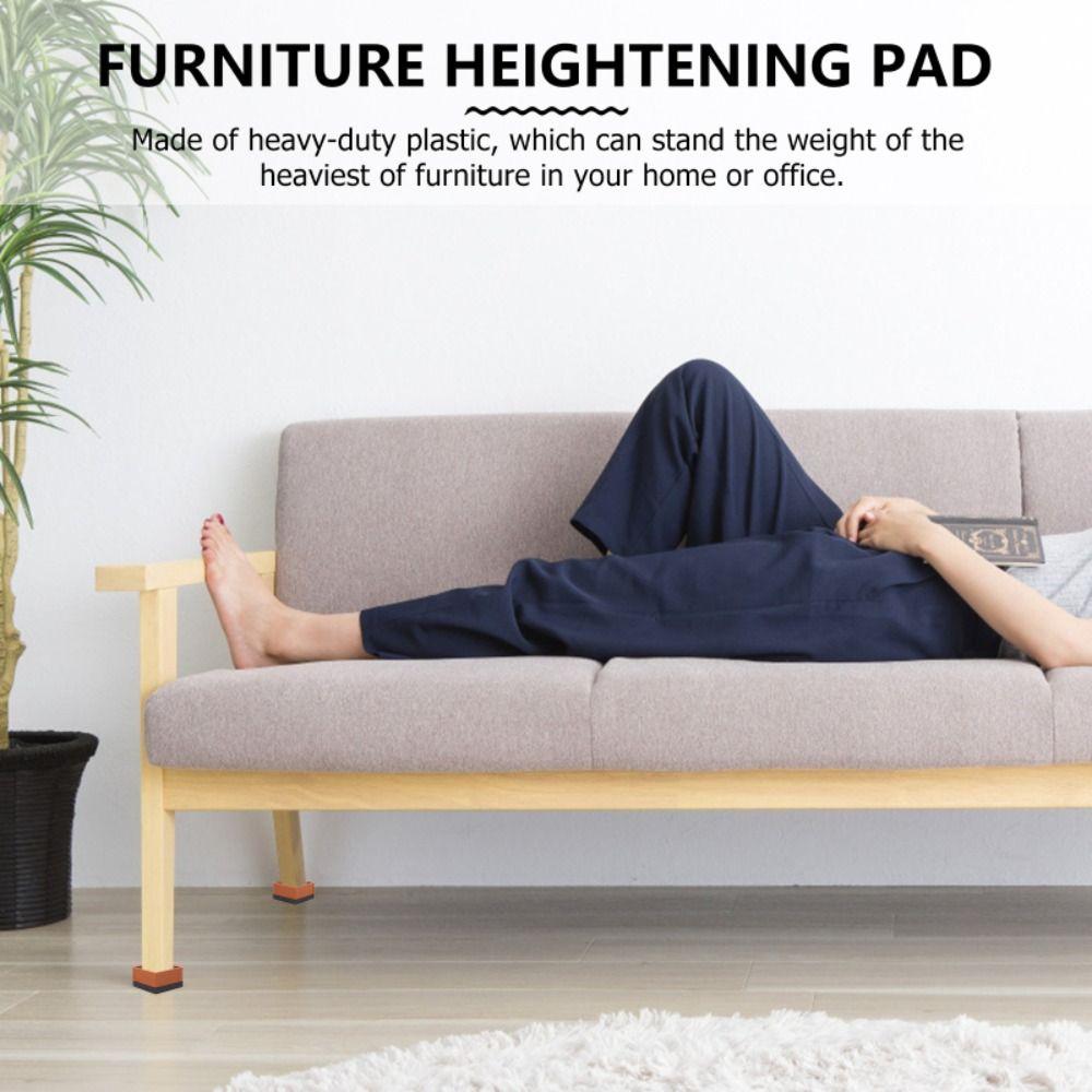 Adjustable Furniture Foot Pad Anti-slip Table Chair Support Bed Furniture Riser  Floor Protection