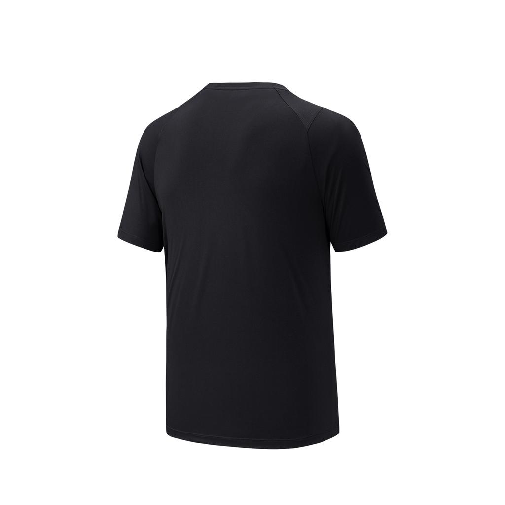 Anta Plain Round Neck Short Sleeve Sports T-Shirt Men tops Black 952627103-4