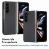 Luxuriöses Flip-Case, ultradünn, langlebig, harte PC-Schale, PU-Leder, für Samsung Galaxy Z Fold 6 5 4 3 2 Fold 6 Fold 5 Fold 4 Fold 3 Fold 2 5G