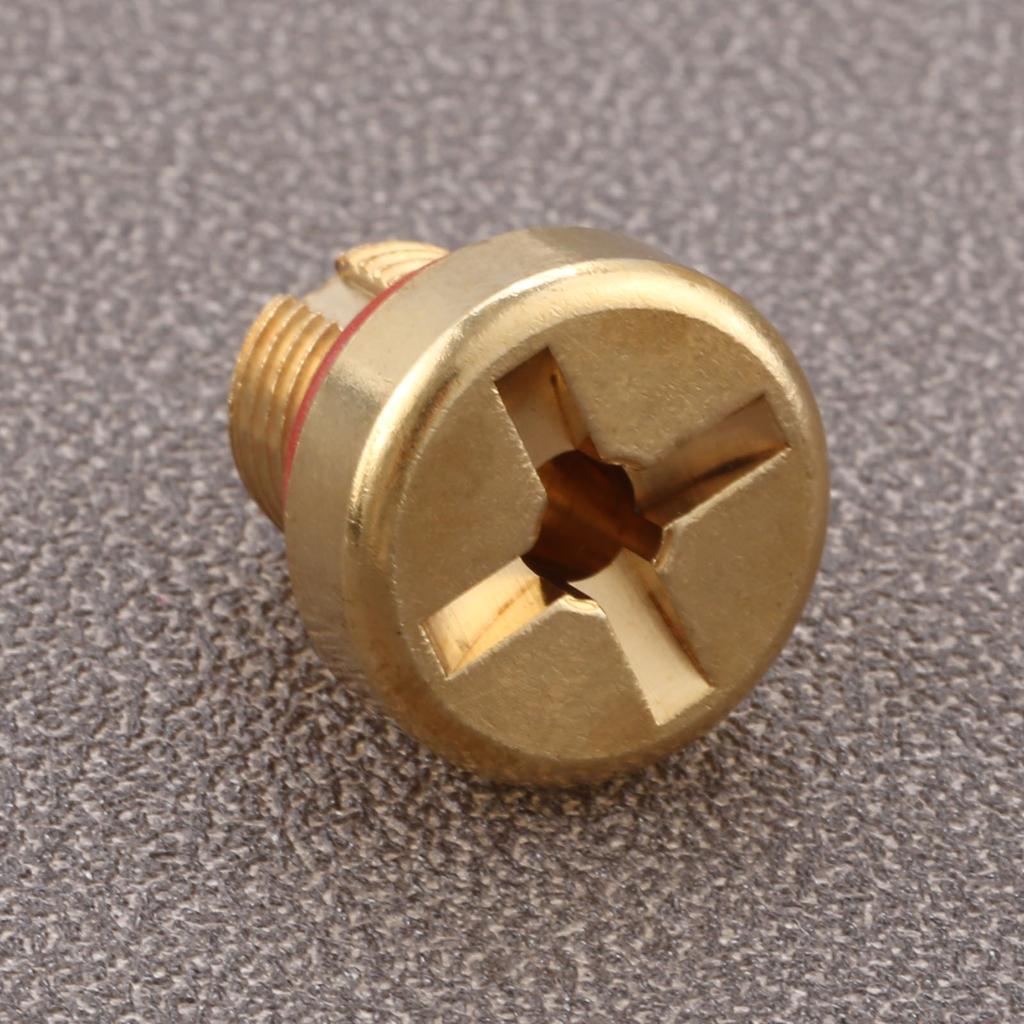 1Pc Brass Car Coolant Water Tank Expansion Drain Screw Plug 17111712788 11537793373 for BMW 128i 135i 318i 318ti 320i X5 X6 Z4 Oil Drain Plugs 3