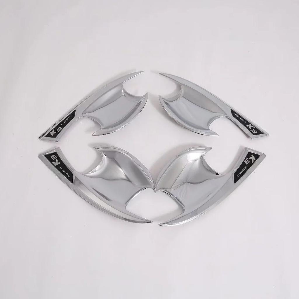 For Kia Forte Cerato K3 BD     ABS Carbon Fiber Door Handle Cover Door Bowl Trim Sticker Car Styling Accessories