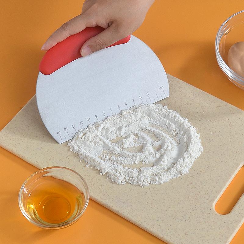 Stainless Steel Dough and Nougat Cutter with Scale