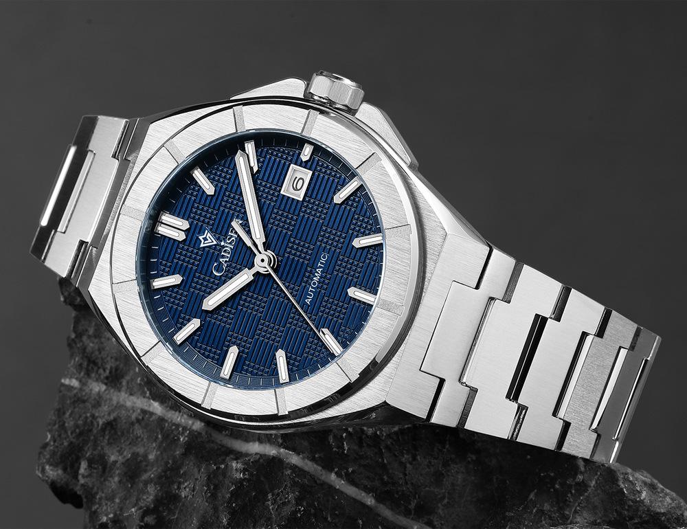 Cadisen 2025 Men's Stainless Steel Mechanical Watch with Imported NH35 Movement