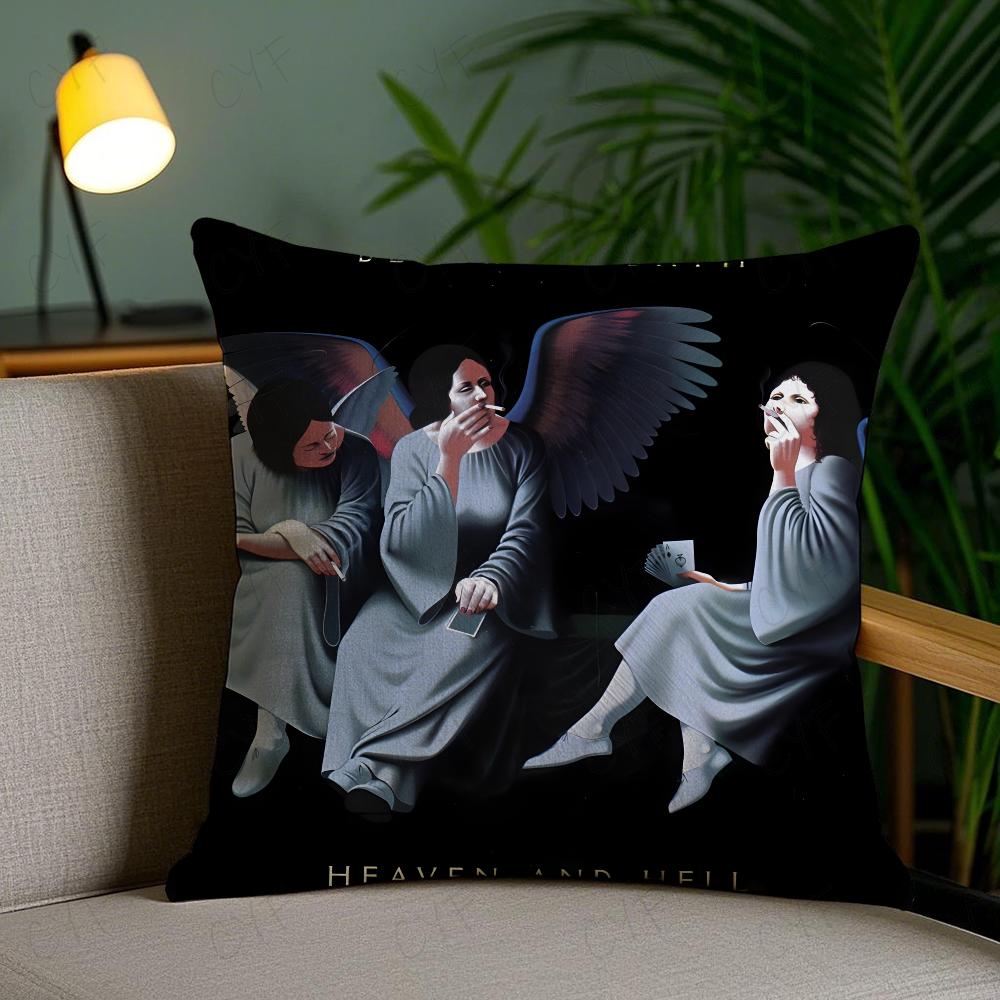 B-Black Sabbath Band Anmie Наволочка Антипылевой клещ Наволочка Невидимая молния Шелковистый короткий плюш Наволочка для диванной подушки 16x16Inch