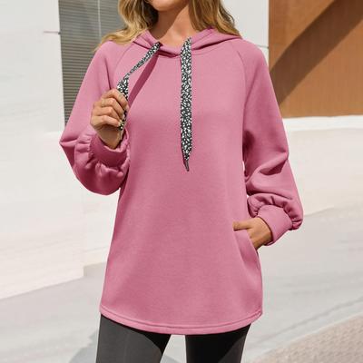 Damen-Hoodies, lässige Langarm-Sweatshirts mit Kordelzug, Pullover-Tops, lockere Oversize-Kleidung