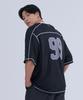 NINEZ Waffle Mesh Rugby Oversized T-Shirt (2 Colors)