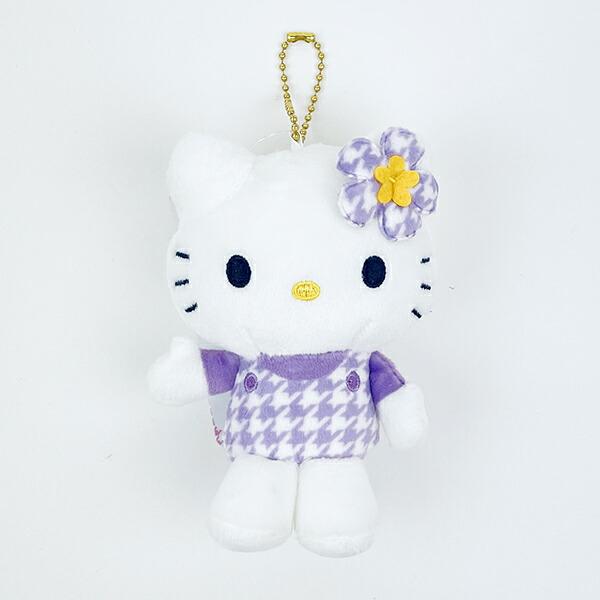 Sanrio Hello Kitty Mascot Collection Kaohana Purple Plush Houndstooth Sanrio