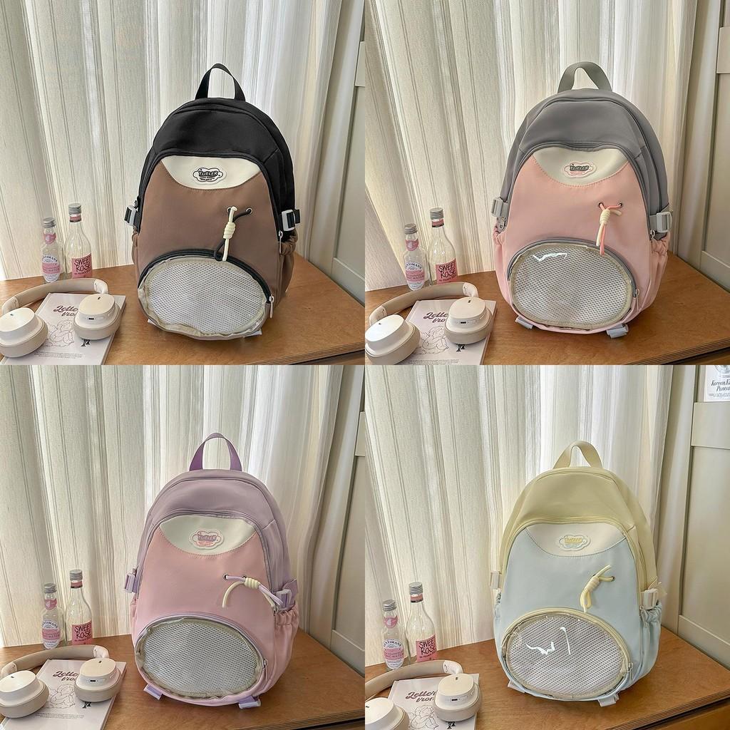 New Japanese Style Girl Backpack With Waterproof Nylon Material For Casual Travel And School Use