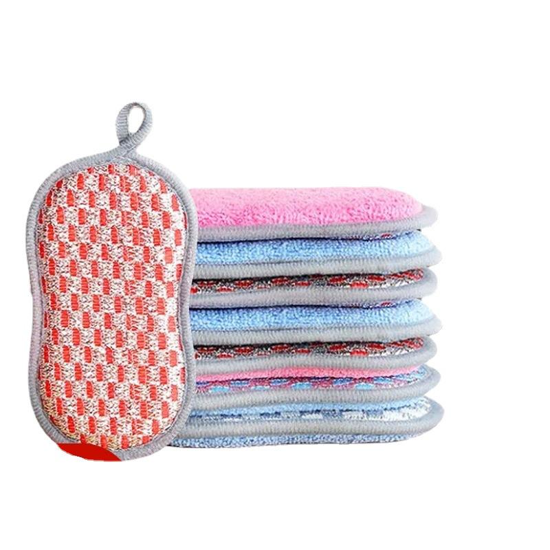 Double-Sided Non-Stick Dishwashing Sponge Eraser - Magic Scouring Pad for Kitchen
