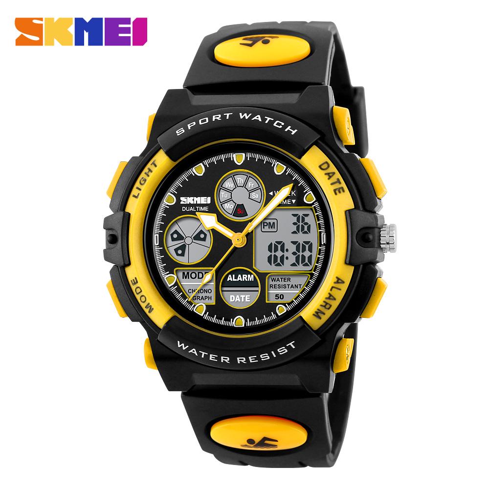 Fashion Sports Waterproof Children Watches For Girl Boys SKMEI Brand Digital LED Alarm Chrono Student Clock Wristwatches Relogio